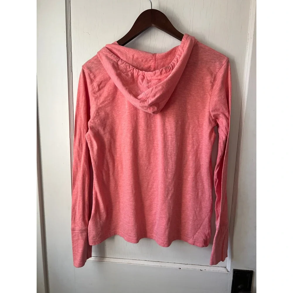 Columbia Sportswear Feather Graphic Hoodie Coral Pink Lightweight Women's‎ L G